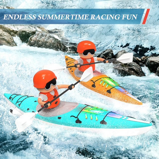 CONUSEA RC Boot Kajak Racing Schiff, ferngesteuert, Grün - Bild 1
