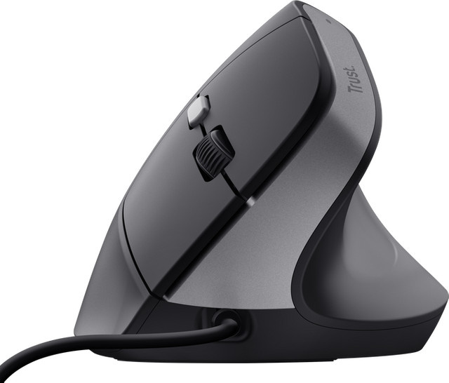 Trust Bayo II Ergonomische Maus mit USB-A Anschluss in Schwarz - Bild 1