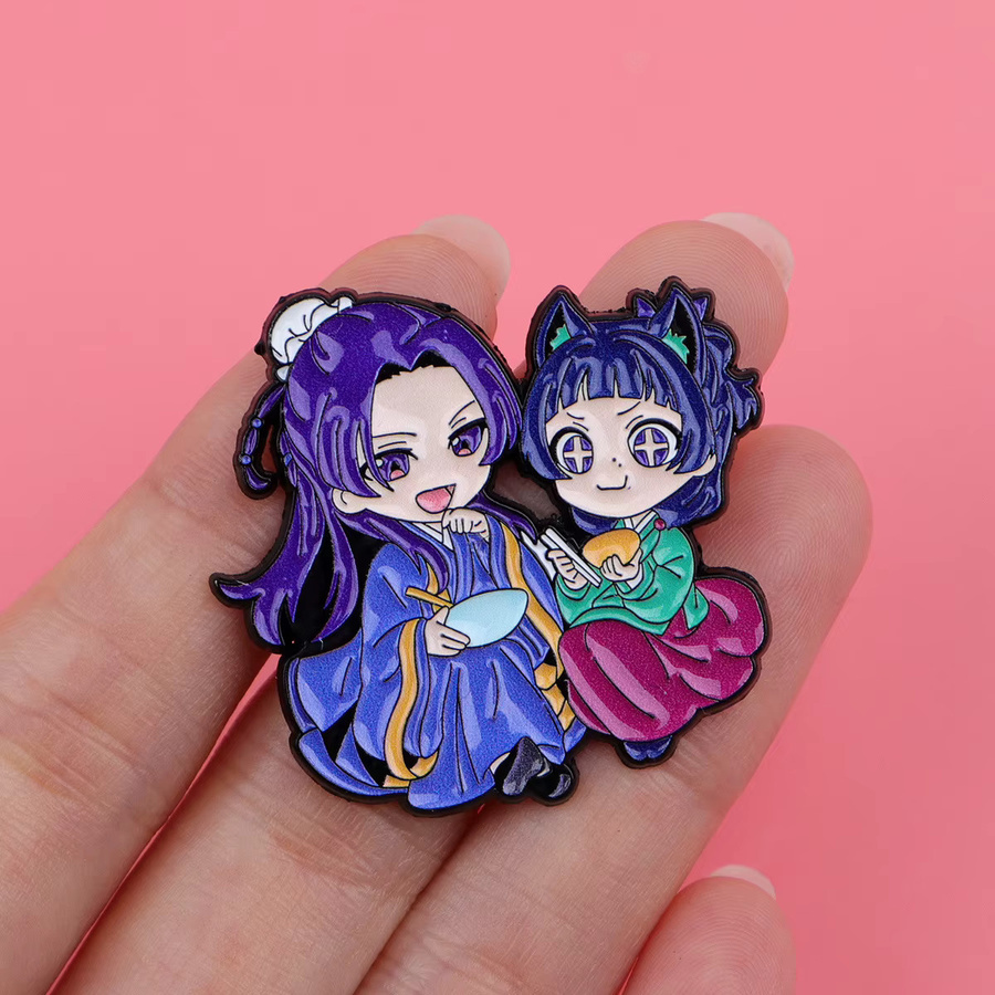 Bandai Anstecknadel Brosche, Anime Maomao Mädchen Emaille-Pins, Unisex - Bild 2