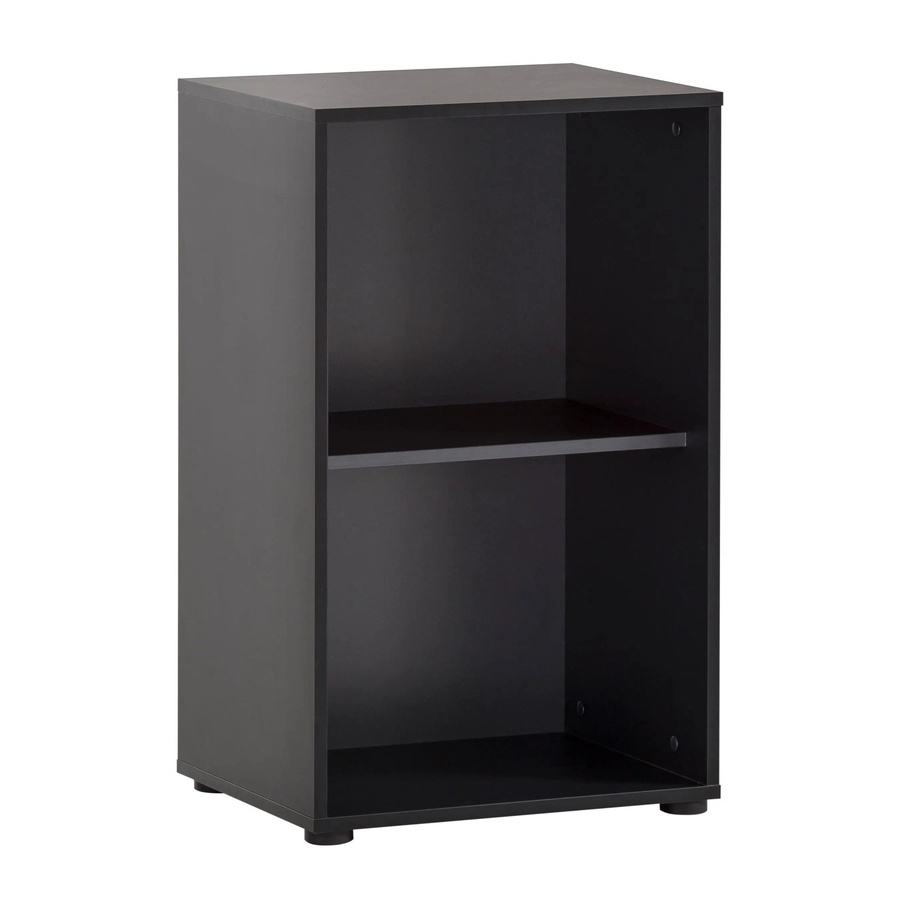 Schildmeyer Regal Aino modern in Eiche Braun-Schwarz matt B/H/T: 51 x 83,6 x 41 cm - Bild 2