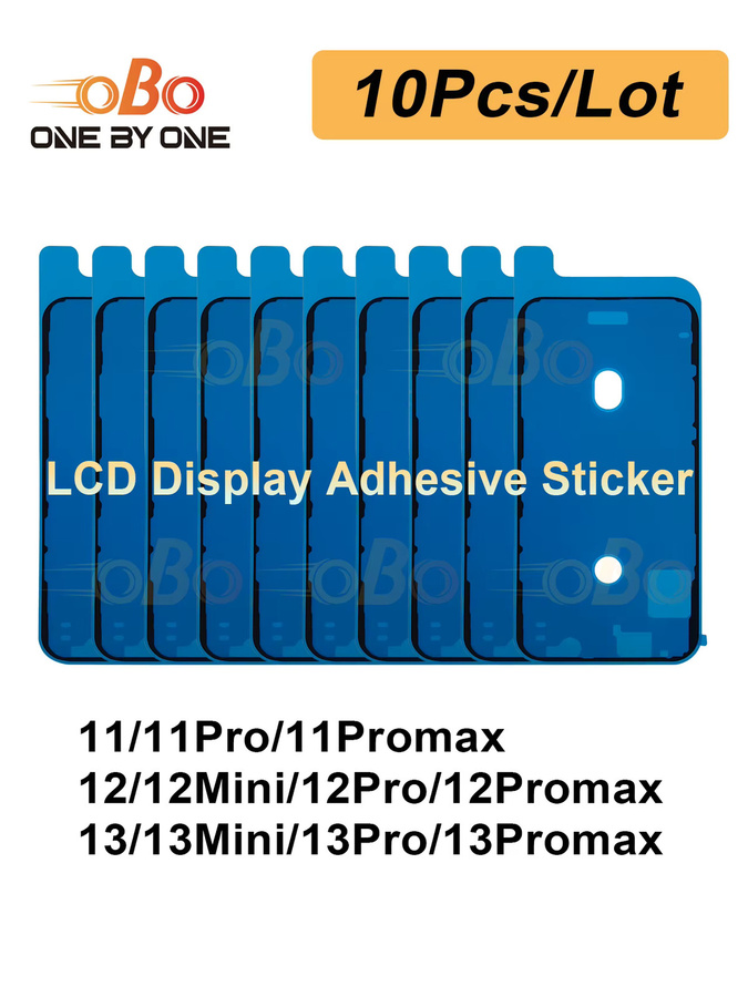 10 Stück wasserdichte LCD-Display Dichtungsaufkleber für iPhone 11 12 13 Pro Max Mini in Blau - Bild 2