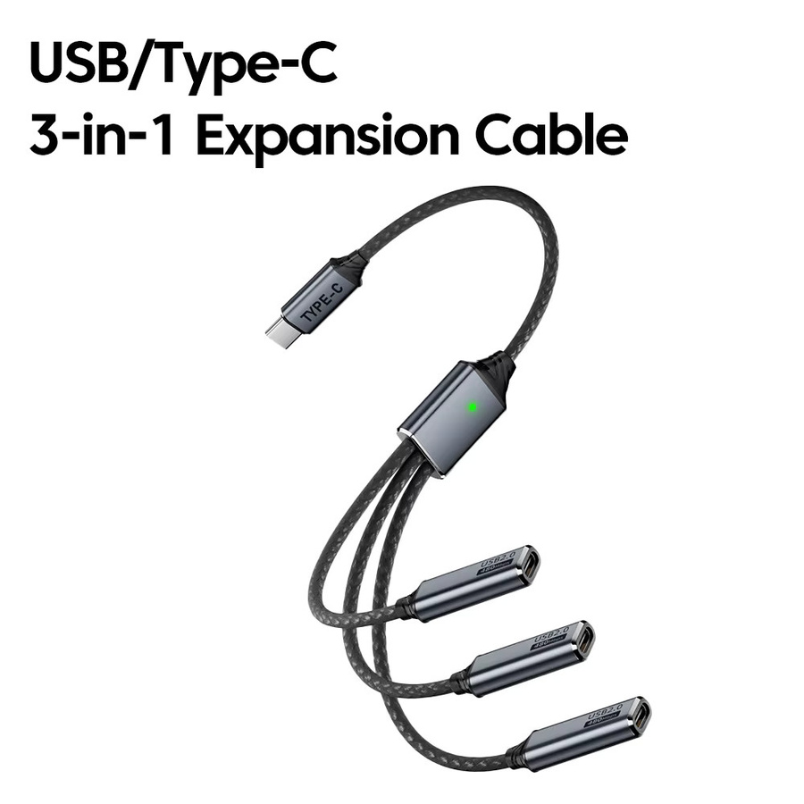Olaf USB Typ C Hub 3-Port OTG Adapter für Datenübertragung und Power Delivery mit Samsung Kompatibilität - Bild 3