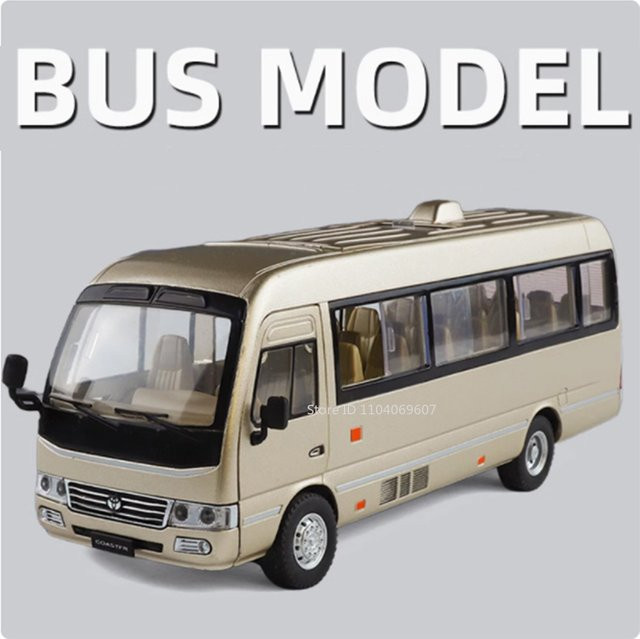 RMZ city Bus, Modellauto, 1:24, Metall, mit Licht und Sound - Bild 1