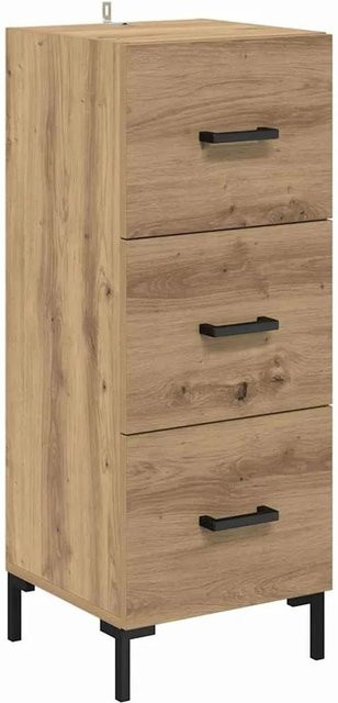 vidaXL Sideboard Artisan-Eiche in Braun aus Holzwerkstoff, B/T/H: 34,5 x 34,0 x 90,0 cm - Bild 1