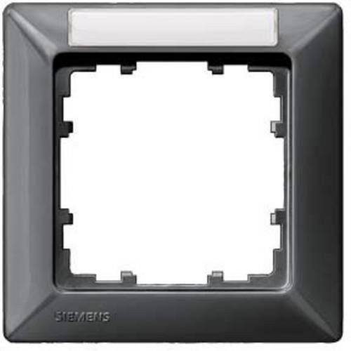 Siemens Schalterprogramm Delta Carbon 1fach Rahmen in Schwarz - Bild 1