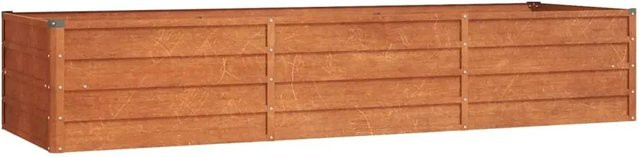 vidaXL Hochbeet aus Cortenstahl in Rost-Optik, B/T/H: 240 x 80 x 45 cm - Bild 1