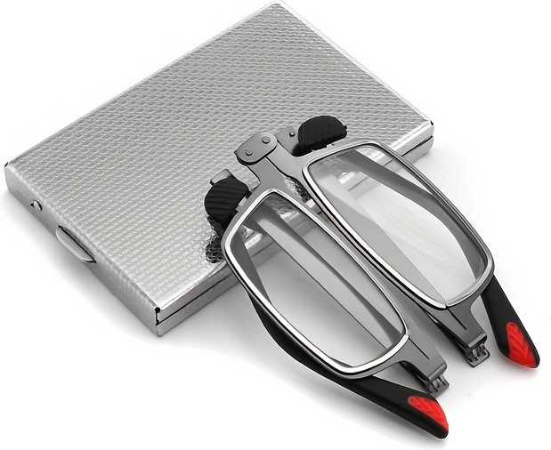 ISENGHUO Lesebrille, Vollrand, Metall, rechteckig, Unisex - Bild 1
