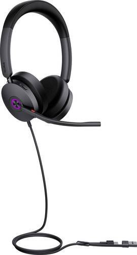 Yealink UH48 Dual UC On-Ear Headset mit USB-C und USB-A Anschluss in Schwarz - Bild 1
