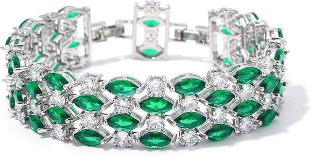 YIRAN Jewelry Armband, Kristall Zirkon, grau, Damen - Bild 1