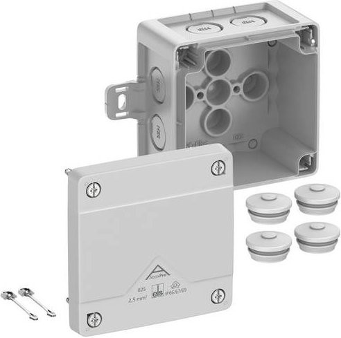 Spelsberg 40240101 Abzweigkasten Grau B/T/H: 9,2 x 9,2 x 6,0 cm IP66 IP67 IP69 - Bild 1
