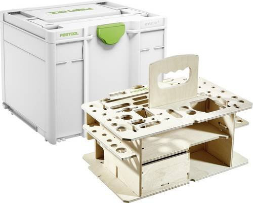 Festool Systainer³ SYS3 HWZ M 337 Transportkiste mit Einsätzen, Weiß, B/T/H: 39,6 x 29,6 x 33,7 cm - Bild 1