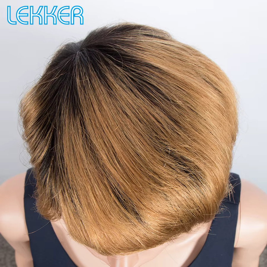 Lekker Pixie-Schnitt-Perücke, Blonde, 100 % Echthaar, Damen - Bild 2