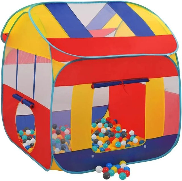 vidaXL Spielzelt mit 550 Bällen bunt / mehrfarbig - Bild 1
