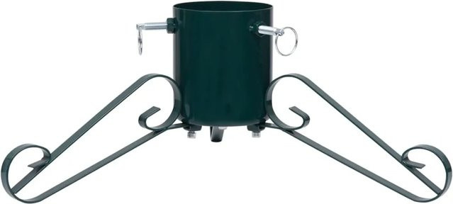 Furnicato Christbaumständer aus Metall in Grün, B/T/H: 58 x 58 x 21 cm - Bild 1