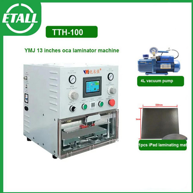 YMJ TTH-100 13 Zoll Vakuum-OCA-Laminiermaschine für LCD-Reparatur und Glaswechsel bei iPhone, iPad und Samsung Tablets - Bild 1