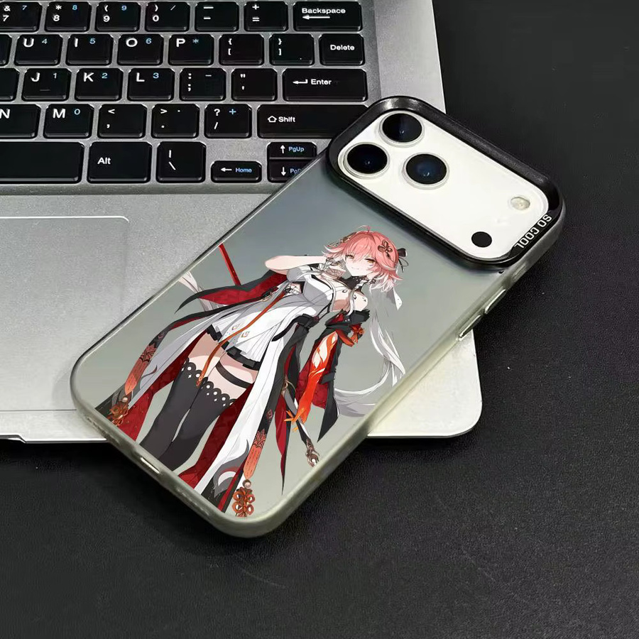 Changli Wuthering Waves Handyhülle für iPhone 11 bis 17 Pro Max Matte Laser Aurora stoßfeste Schutzhülle in Multicolour - Bild 3