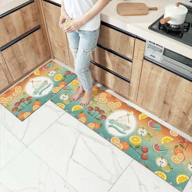 Rutschfeste und waschbare Bodenmatte von Yiran Furniture in Multicolour, ideal für Küche, Badezimmer oder Flur, B/T: 40 x 60 cm und 40 x 120 cm - Bild 1