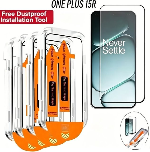OnePlus Displayschutz aus Glas, transparent, Set mit 1 oder 5 Stück für verschiedene OnePlus Modelle wie 15T, 15R, 10R, Nord CE6, Nord 6, 5, 4, 3, 9 und 13s - Bild 1