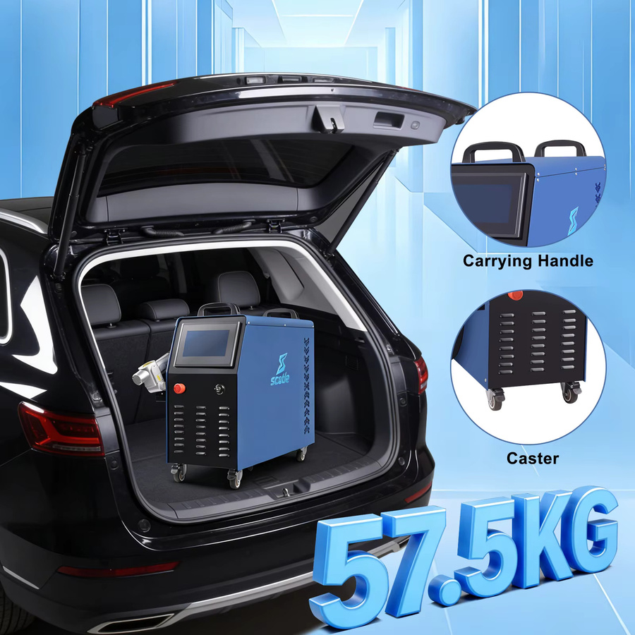 cnczone Laserreiniger SUP32C mit 1500W Leistung, luftgekühlte Reinigungsmaschine zur Rostentfernung und Reinigung von Metall, Öl und Farbe - Bild 3