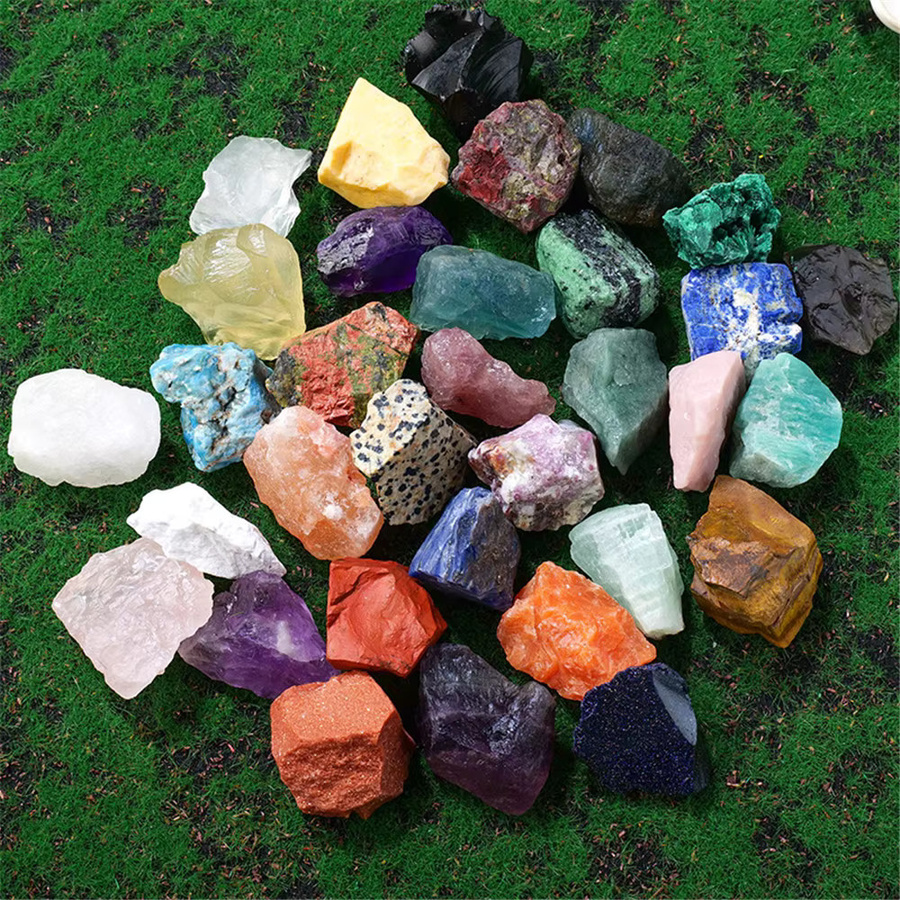 Sisterstone Rosenkristall als natürlicher Kristallquarz in Rosa, unregelmäßige Form als rohe Mineralprobe zur Heimdekoration - Bild 4