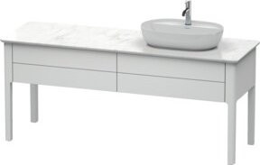 Duravit Waschtischunterschrank Luv in Weiss Matt, B/T/H: 173,3 x 57 x 74,3 cm - Bild 1