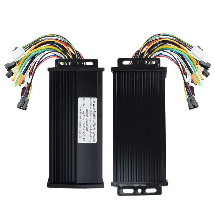 diymore Bürstenloser Motorcontroller 1000W-2000W mit Sinuswelle und 3 Modi, Schwarz, kompatibel mit Protokoll 2 LCD-Instrument, 36V/48V 40A - Bild 6