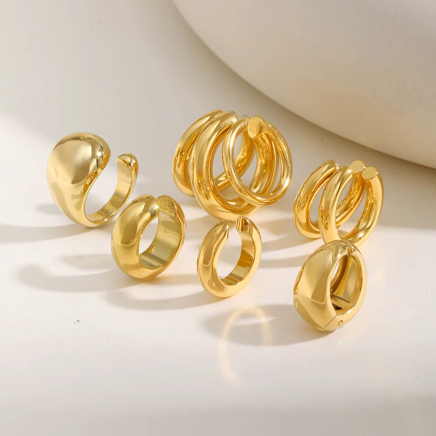 Myfresty Ohrmanschette Edelstahl, Gold, Damen - Bild 1