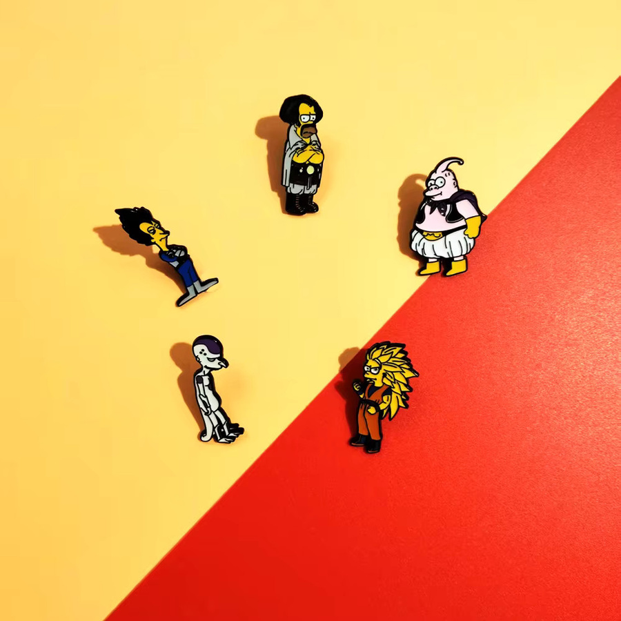 The Simpsons Anstecknadeln-Set, Emaille, Bunt - Bild 2