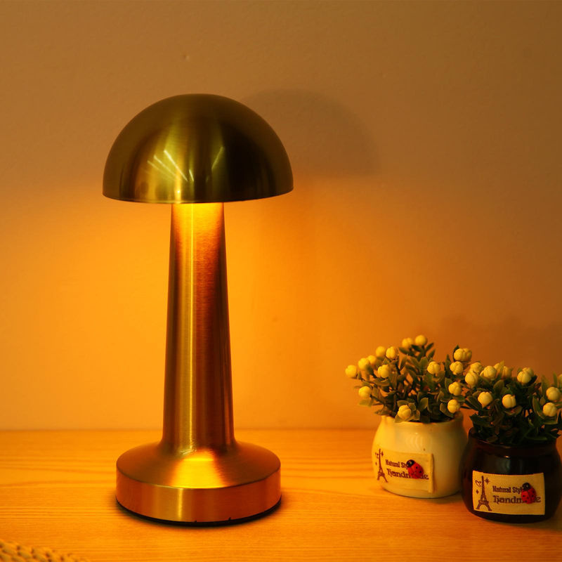 Neoglint Retro Metall Tischlampe in Gold/Messing mit Touch Control, dimmbarer LED und Akkubetrieb - Bild 8
