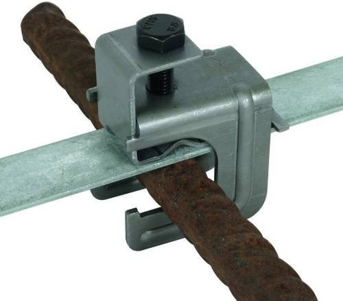 DEHN Druckbügelklemme VK DB 6.20 8.10 FL30 BSB STBL in Edelstahl Silber - Bild 1
