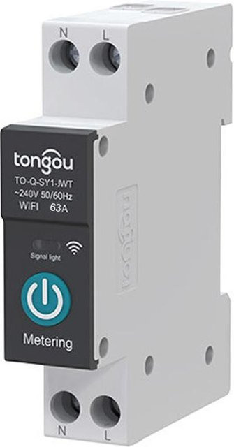 Tuya WiFi Intelligenter Leitungsschutzschalter mit App-Fernsteuerung, 63A, Weiß - Bild 1