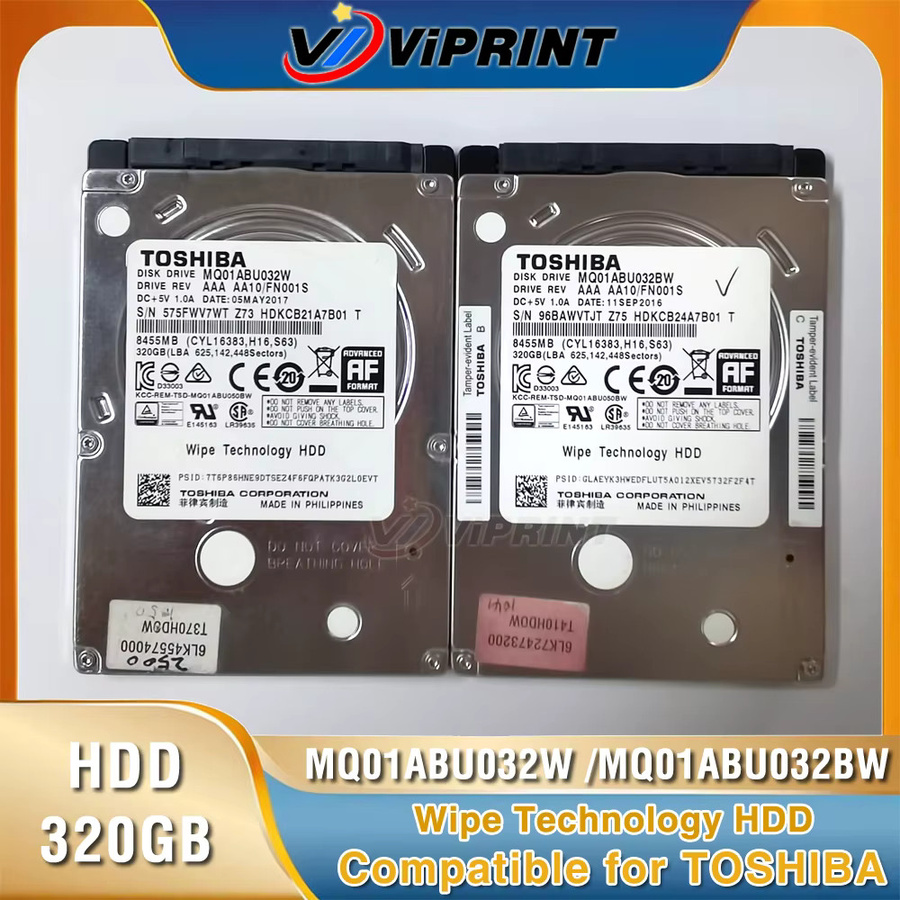 Toshiba HDD Festplattenlaufwerk 320 GB in Silber mit Wipe-Technologie-Verschlüsselung für Kopiergeräte MQ01ABU032W MQ01ABU032BW - Bild 3