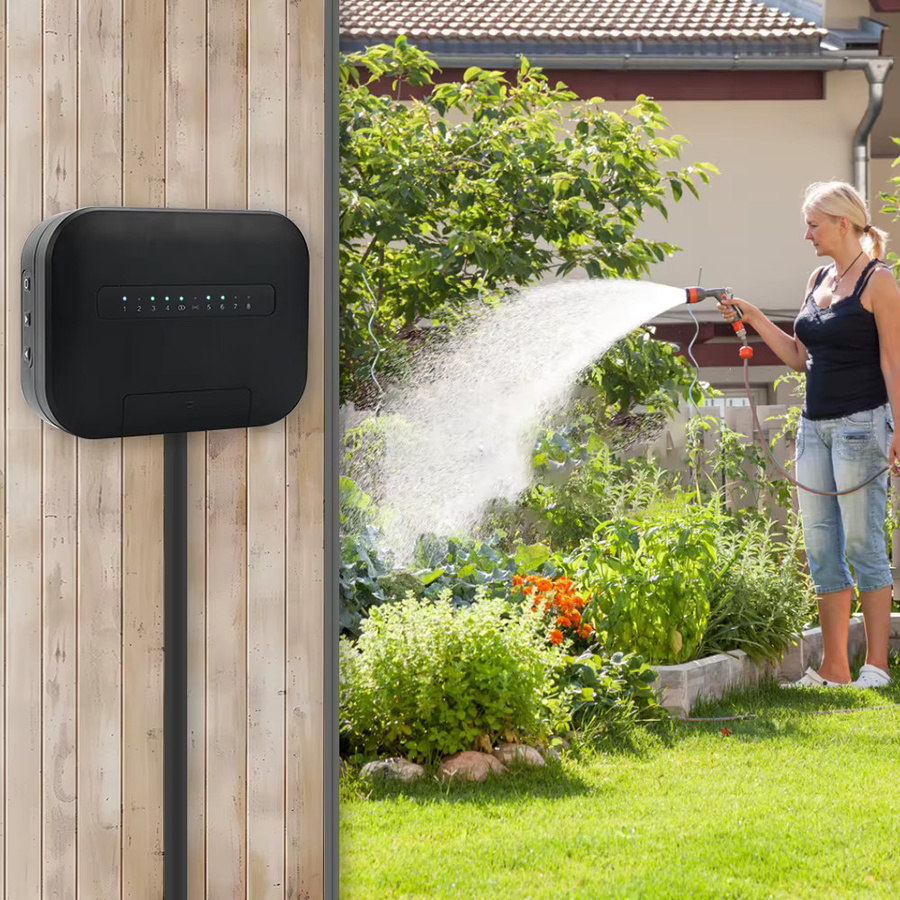 Tuya Smart Home Bewässerungssystem WIFI Bewässerungs-Timer mit 8 Zonen oder 6 Stationen und App-Steuerung - Bild 2