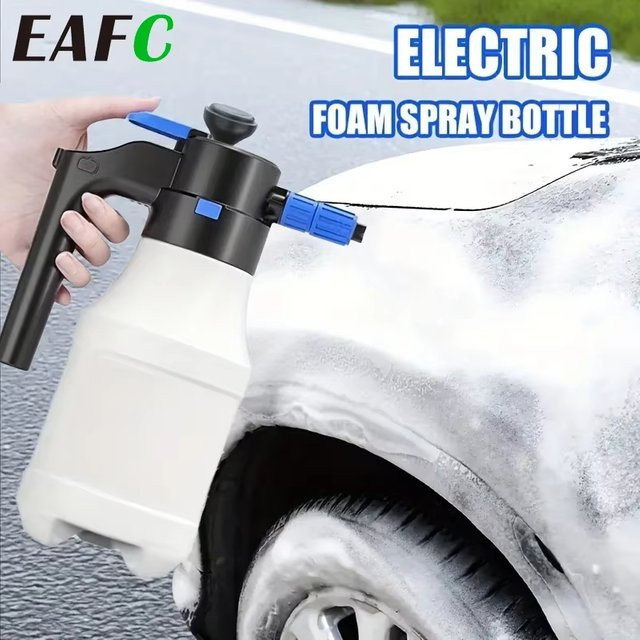 EAFC Elektrisches Schaumsprühgerät in Weiß, 1,5 l Schneeschaumkanone für Autowaschanlage und Hausgarten - Bild 1