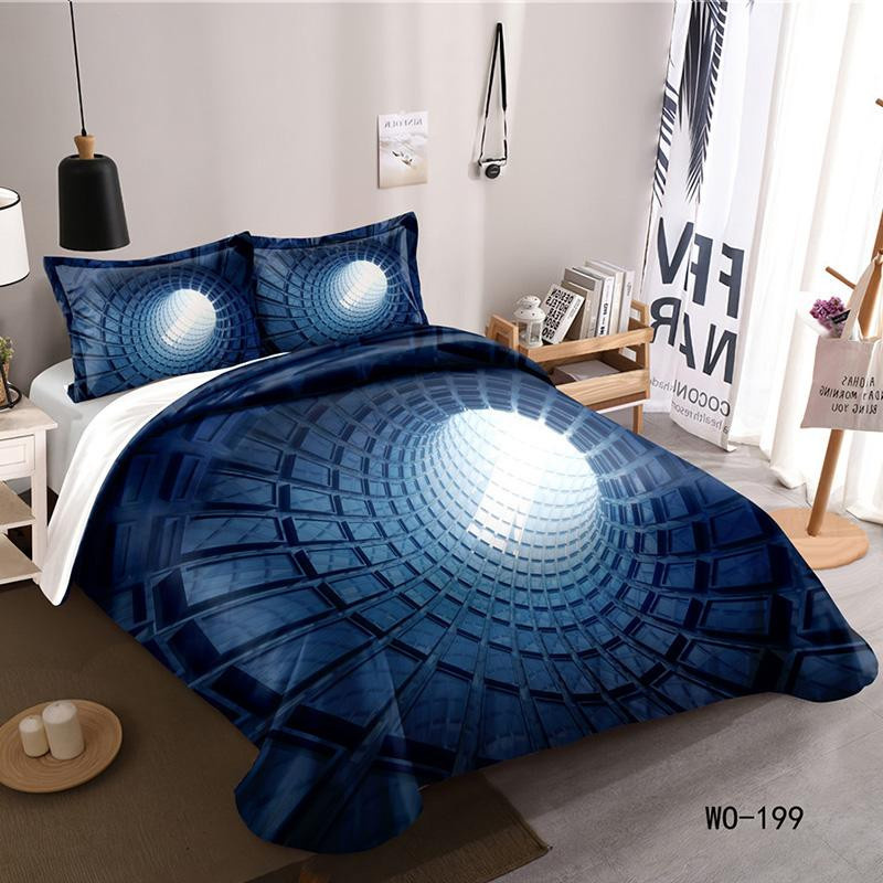 RunGrape 3D Bettwäsche Set mit Bettbezug und Bettdecke im nordischen Design - Bild 1