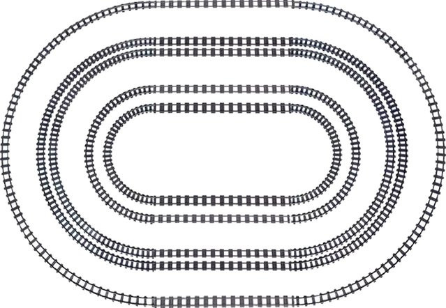 City Bricks Zug Flexible Konstruktionsbauteile Eisenbahn, Schienen Zubehör - Bild 1