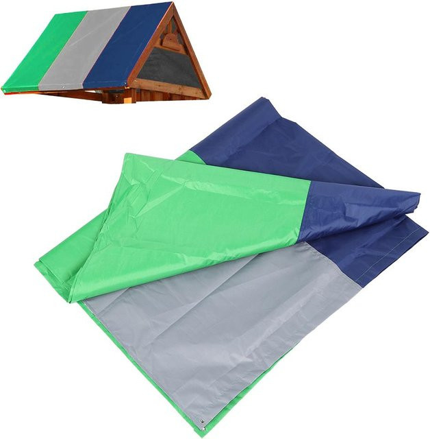OutsideWorld Garten Markise Dachabdeckung für Schaukel Baldachin aus 210D Oxford Stoff, Multicolor, B: 132 cm, H: 226 cm - Bild 1