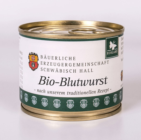 Bäuerliche Erzeugergemeinschaft Schwäbisch Hall Bio-Blutwurst 200 g - Bild 1