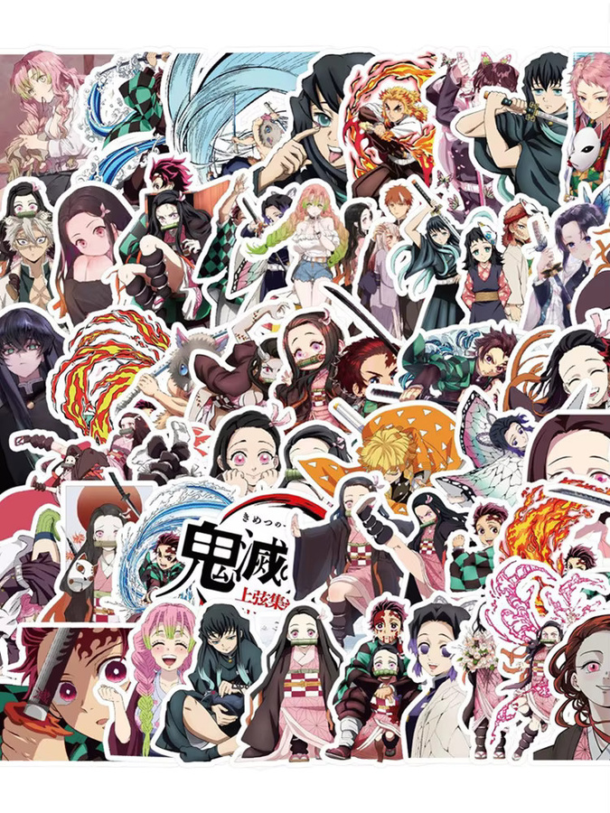 Bandai Demon Slayer Anime-Aufkleber, Bunt / Mehrfarbig - Bild 4