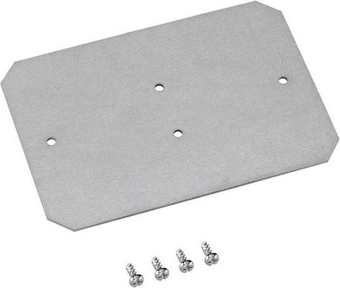 Spelsberg Montageplatte aus Kunststoff in Silber - Bild 1