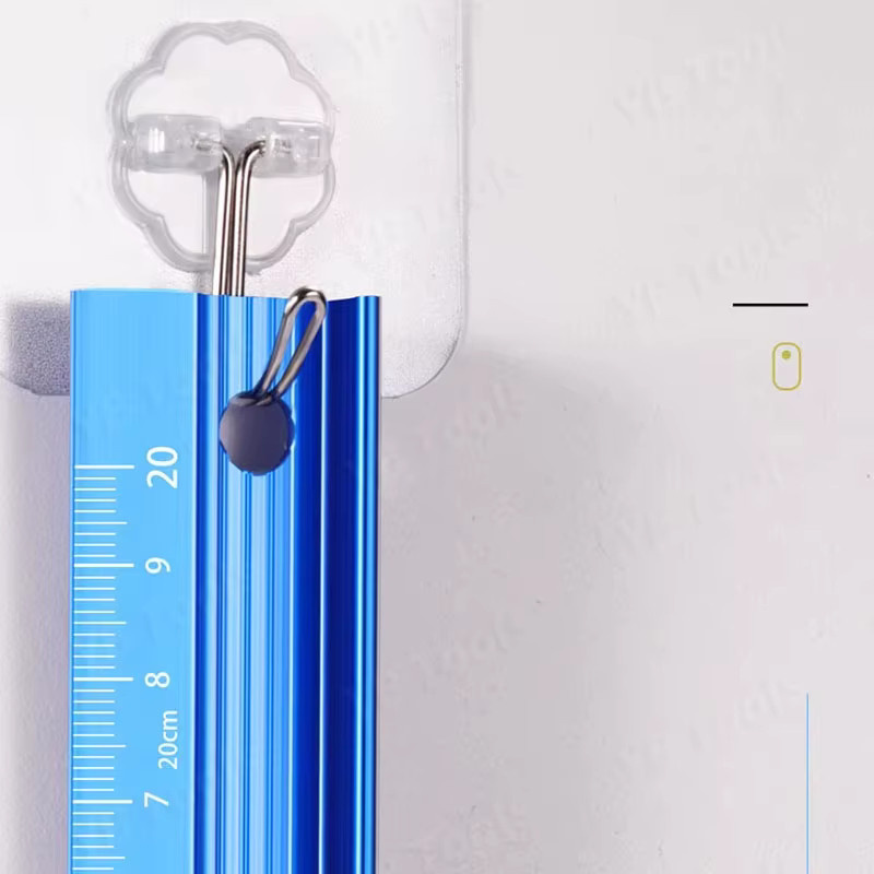 MYTEC Schutzlineal aus Aluminiumlegierung in Blau, hochpräzises und rutschfestes Messlineal für Profis zum Schneiden und Zeichnen - Bild 5