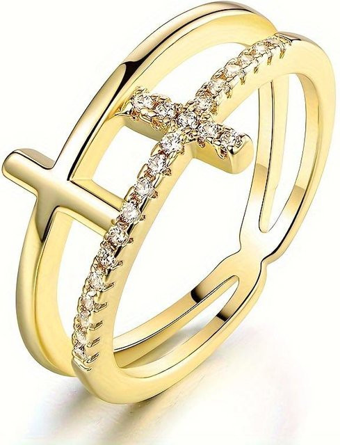 CAOSHI Ring, Kreuzdesign, Damen - Bild 1