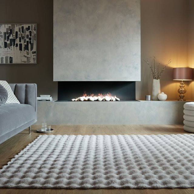 Kadima Design Teppich LUNE in Grau, Kunstfell, B: 180 cm, L: 290 cm - Bild 1