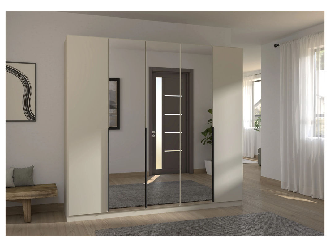 RAUCH Drehtürenschrank Alabama mit Spiegel in Beige, H: 226 cm, B: 210 cm, T: 60 cm - Bild 2