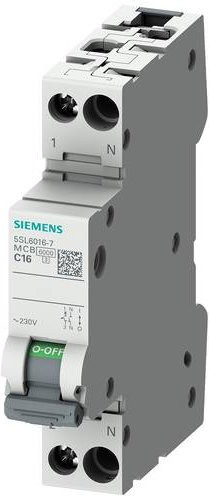 Siemens Leitungsschutzschalter 5SL6008-7 8A grau - Bild 1