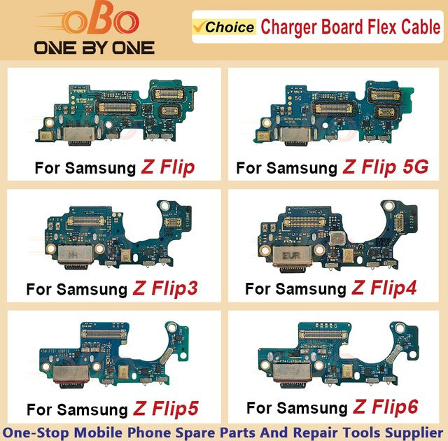 Samsung USB-C Ladegerät Dock Board Connector Flex-Kabel für Z Flip 3 4 5 6 5G in Blau - Bild 1