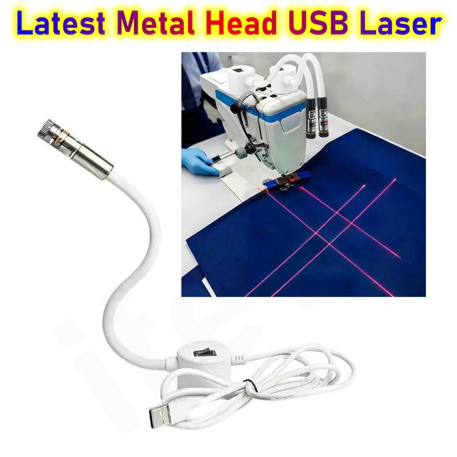 NexaJet USB-Laser-Lokalisierungsgerät mit LED-Licht und Infrarotstrahl-Kreuz-Magnetpositionierer für DTF- und DTG-Druck sowie Heißpressen in Rot und Weiß - Bild 3