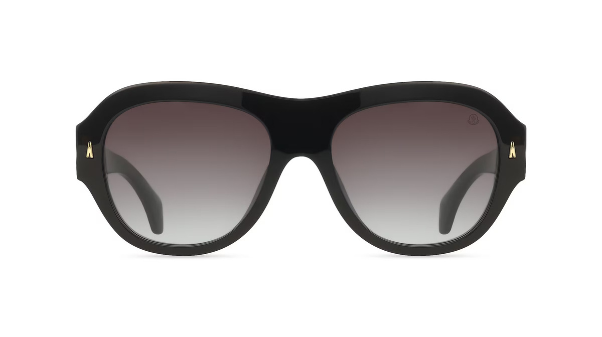 Moncler 0ME6015U ELEVANE Sonnenbrille, Vollrand, Square, Acetat, Unisex, schwarz - Bild 1