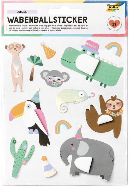 Wabenball Sticker Jungle - Bild 1