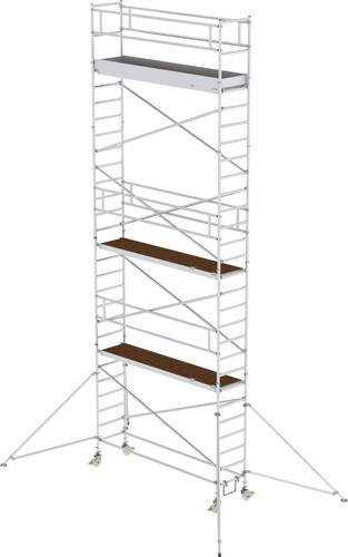 MUNK Günzburger Steigtechnik Alu-Rollgerüst mit Ausleger in Silber, Länge: 300 cm, maximale Arbeitshöhe: 9,4 m - Bild 1